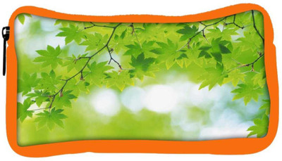 

Snoogg Eco Friendly Canvas Green Leaves Tree Designer Student Pen Pencil Case Coin Purse Pouch Cosmetic Makeup Bag (ORANGE) Pouch(Multicolor)