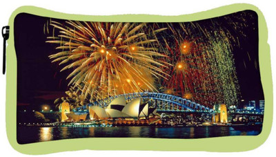 

Snoogg Eco Friendly Canvas Fire Crackers Designer Student Pen Pencil Case Coin Purse Pouch Cosmetic Makeup Bag (GREEN) Pouch(Multicolor)