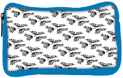 

Snoogg Eco Friendly Canvas Black Butterflies Designer Student Pen Pencil Case Coin Purse Pouch Cosmetic Makeup Bag (BLUE) Pouch(Multicolor)
