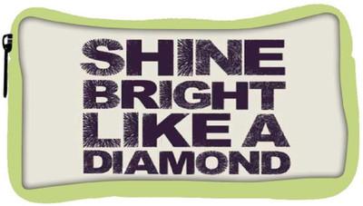 

Snoogg Eco Friendly Canvas Shine Bright Like A Diamond 2869 Student Pen Pencil Case Coin Purse Pouch Cosmetic Makeup Bag (GREEN) Pouch(Multicolor)