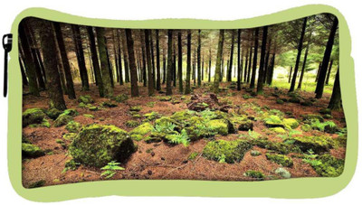 

Snoogg Eco Friendly Canvas Abstract Rocks In Forest Designer Student Pen Pencil Case Coin Purse Pouch Cosmetic Makeup Bag (GREEN) Pouch(Multicolor)