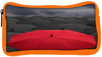 

Snoogg Eco Friendly Canvas Red Umbrella Designer Student Pen Pencil Case Coin Purse Pouch Cosmetic Makeup Bag (ORANGE) Pouch(Multicolor)