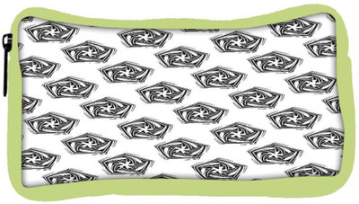 

Snoogg Eco Friendly Canvas Grey Diangle Designer Student Pen Pencil Case Coin Purse Pouch Cosmetic Makeup Bag (GREEN) Pouch(Multicolor)