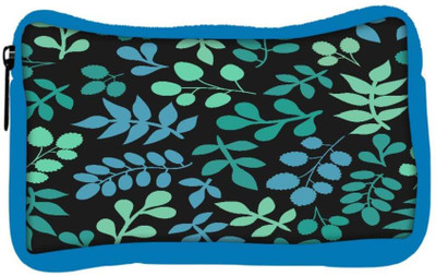 

Snoogg Eco Friendly Canvas Mixed Leaves Designer Student Pen Pencil Case Coin Purse Pouch Cosmetic Makeup Bag (BLUE) Pouch(Multicolor)