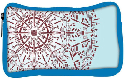 

Snoogg Eco Friendly Canvas Abstract Snowflake Designer Student Pen Pencil Case Coin Purse Pouch Cosmetic Makeup Bag (BLUE) Pouch(Multicolor)