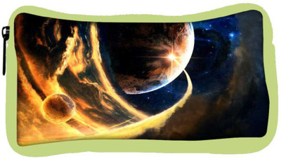 

Snoogg Eco Friendly Canvas Cool Earth Designer Student Pen Pencil Case Coin Purse Pouch Cosmetic Makeup Bag (GREEN) Pouch(Multicolor)