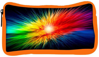 

Snoogg Eco Friendly Canvas Multicolor Abstract Design Designer Student Pen Pencil Case Coin Purse Pouch Cosmetic Makeup Bag (ORANGE) Pouch(Multicolor)