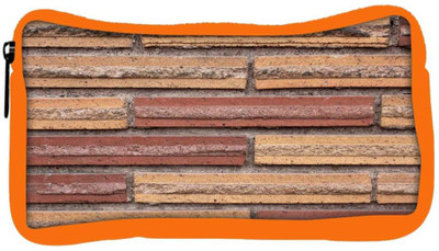 

Snoogg Eco Friendly Canvas Wall Bricks Designer Student Pen Pencil Case Coin Purse Pouch Cosmetic Makeup Bag (ORANGE) Pouch(Multicolor)