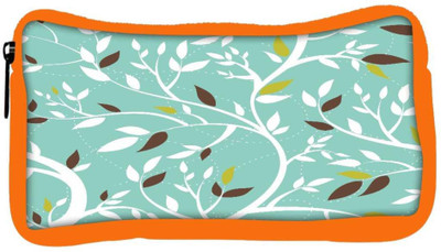 

Snoogg Eco Friendly Canvas White Leaves Designer Student Pen Pencil Case Coin Purse Pouch Cosmetic Makeup Bag (ORANGE) Pouch(Multicolor)