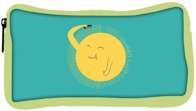 

Snoogg Eco Friendly Canvas Cute Sun Designer Student Pen Pencil Case Coin Purse Pouch Cosmetic Makeup Bag (GREEN) Pouch(Multicolor)
