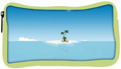

Snoogg Eco Friendly Canvas Small Island Designer Student Pen Pencil Case Coin Purse Pouch Cosmetic Makeup Bag (GREEN) Pouch(Multicolor)