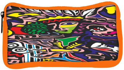 

Snoogg Eco Friendly Canvas The Abstract Pattern Student Pen Pencil Case Coin Purse Pouch Cosmetic Makeup Bag (ORANGE) Pouch(Multicolor)