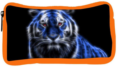 

Snoogg Eco Friendly Canvas Neon Tiger Designer Student Pen Pencil Case Coin Purse Pouch Cosmetic Makeup Bag (ORANGE) Pouch(Multicolor)