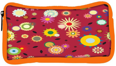 

Snoogg Eco Friendly Canvas Red Pattern Floral Designer Student Pen Pencil Case Coin Purse Pouch Cosmetic Makeup Bag (ORANGE) Pouch(Multicolor)