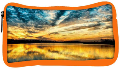 

Snoogg Eco Friendly Canvas Desktop Nature Designer Student Pen Pencil Case Coin Purse Pouch Cosmetic Makeup Bag (ORANGE) Pouch(Multicolor)