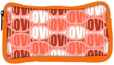 

Snoogg Eco Friendly Canvas Love Designer Student Pen Pencil Case Coin Purse Pouch Cosmetic Makeup Bag (ORANGE) Pouch(Multicolor)