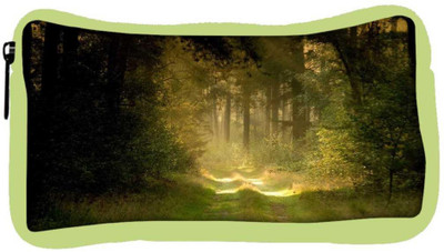 

Snoogg Eco Friendly Canvas Garden And Forest Designer Student Pen Pencil Case Coin Purse Pouch Cosmetic Makeup Bag (GREEN) Pouch(Multicolor)