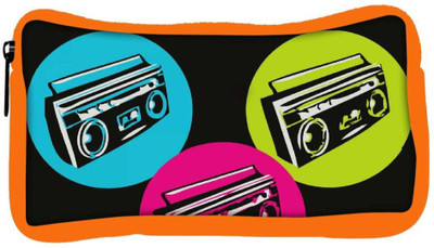 

Snoogg Eco Friendly Canvas Boombox Colourful Student Pen Pencil Case Coin Purse Pouch Cosmetic Makeup Bag (ORANGE) Pouch(Multicolor)