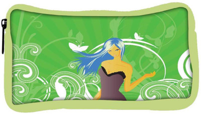 

Snoogg Eco Friendly Canvas Abstract Illustration Student Pen Pencil Case Coin Purse Pouch Cosmetic Makeup Bag (GREEN) Pouch(Multicolor)