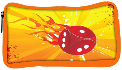 

Snoogg Eco Friendly Canvas Abstract Grunge Frame Of Vector Dice Student Pen Pencil Case Coin Purse Pouch Cosmetic Makeup Bag (ORANGE) Pouch(Multicolor)