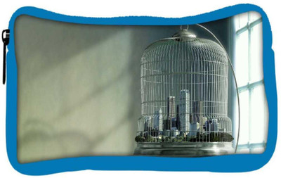 

Snoogg Eco Friendly Canvas City In A Cage Designer Student Pen Pencil Case Coin Purse Pouch Cosmetic Makeup Bag (BLUE) Pouch(Multicolor)