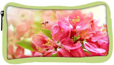 

Snoogg Eco Friendly Canvas Pink Flower Designer Student Pen Pencil Case Coin Purse Pouch Cosmetic Makeup Bag (GREEN) Pouch(Multicolor)