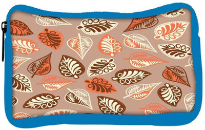 

Snoogg Eco Friendly Canvas Multicolor Leaves Designer Student Pen Pencil Case Coin Purse Pouch Cosmetic Makeup Bag (BLUE) Pouch(Multicolor)
