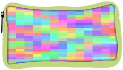 

Snoogg Eco Friendly Canvas Pattern Digital Cubes 2423 Student Pen Pencil Case Coin Purse Pouch Cosmetic Makeup Bag (GREEN) Pouch(Multicolor)