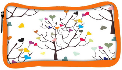 

Snoogg Eco Friendly Canvas Colorful Hearts Designer Student Pen Pencil Case Coin Purse Pouch Cosmetic Makeup Bag (ORANGE) Pouch(Multicolor)