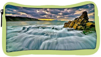 

Snoogg Eco Friendly Canvas Waterfall Nature Designer Student Pen Pencil Case Coin Purse Pouch Cosmetic Makeup Bag (GREEN) Pouch(Multicolor)
