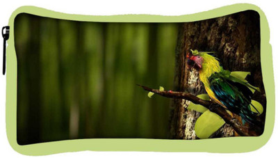 

Snoogg Eco Friendly Canvas Colorful Parrot Designer Student Pen Pencil Case Coin Purse Pouch Cosmetic Makeup Bag (GREEN) Pouch(Multicolor)