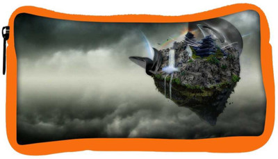 

Snoogg Eco Friendly Canvas Abstract Animated Earth Design Designer Student Pen Pencil Case Coin Purse Pouch Cosmetic Makeup Bag (ORANGE) Pouch(Multicolor)