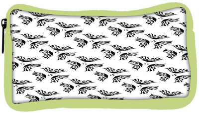 

Snoogg Eco Friendly Canvas Black Butterflies Designer Student Pen Pencil Case Coin Purse Pouch Cosmetic Makeup Bag (GREEN) Pouch(Multicolor)