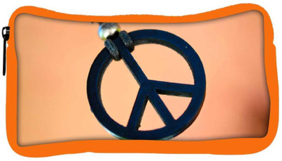 

Snoogg Eco Friendly Canvas Peace And Love Designer Student Pen Pencil Case Coin Purse Pouch Cosmetic Makeup Bag (ORANGE) Pouch(Multicolor)