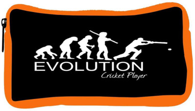 

Snoogg Eco Friendly Canvas Evolution Of Cricket Student Pen Pencil Case Coin Purse Pouch Cosmetic Makeup Bag (ORANGE) Pouch(Multicolor)