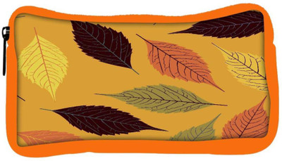

Snoogg Eco Friendly Canvas Cream Pattern Leaves Designer Student Pen Pencil Case Coin Purse Pouch Cosmetic Makeup Bag (ORANGE) Pouch(Multicolor)