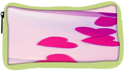 

Snoogg Eco Friendly Canvas Pink Heart Student Pen Pencil Case Coin Purse Pouch Cosmetic Makeup Bag (GREEN) Pouch(Multicolor)