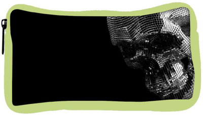 

Snoogg Eco Friendly Canvas Skull Face Designer Student Pen Pencil Case Coin Purse Pouch Cosmetic Makeup Bag (GREEN) Pouch(Multicolor)