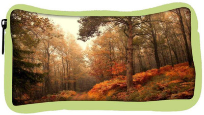 

Snoogg Eco Friendly Canvas Smokey Forest Designer Student Pen Pencil Case Coin Purse Pouch Cosmetic Makeup Bag (GREEN) Pouch(Multicolor)