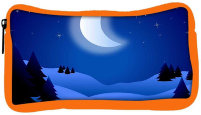 

Snoogg Eco Friendly Canvas Bright Night Student Pen Pencil Case Coin Purse Pouch Cosmetic Makeup Bag (ORANGE) Pouch(Multicolor)