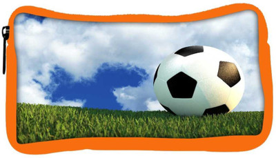 Snoogg Eco Friendly Canvas Football Field Student Pen Pencil Case Coin Purse Pouch Cosmetic Makeup Bag (ORANGE) Pouch(Multicolor) Flipkart