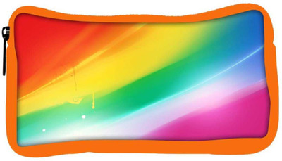 

Snoogg Eco Friendly Canvas Rainbow Color Designer Student Pen Pencil Case Coin Purse Pouch Cosmetic Makeup Bag (ORANGE) Pouch(Multicolor)