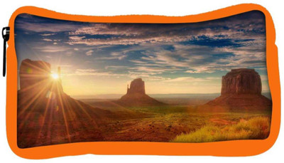 

Snoogg Eco Friendly Canvas Mountains Sunrise Designer Student Pen Pencil Case Coin Purse Pouch Cosmetic Makeup Bag (ORANGE) Pouch(Multicolor)