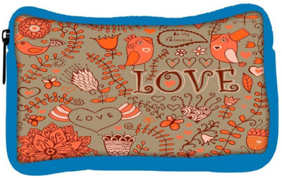 

Snoogg Eco Friendly Canvas Love Birds Designer Student Pen Pencil Case Coin Purse Pouch Cosmetic Makeup Bag (BLUE) Pouch(Multicolor)