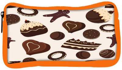 

Snoogg Eco Friendly Canvas Brown Chocolates Designer Student Pen Pencil Case Coin Purse Pouch Cosmetic Makeup Bag (ORANGE) Pouch(Multicolor)