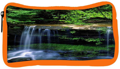 

Snoogg Eco Friendly Canvas Waterfall Scenerary Designer Student Pen Pencil Case Coin Purse Pouch Cosmetic Makeup Bag (ORANGE) Pouch(Multicolor)
