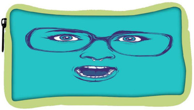 

Snoogg Eco Friendly Canvas Shocker Face Student Pen Pencil Case Coin Purse Pouch Cosmetic Makeup Bag (GREEN) Pouch(Multicolor)