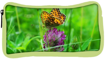 

Snoogg Eco Friendly Canvas Leopard Butterfly Designer Student Pen Pencil Case Coin Purse Pouch Cosmetic Makeup Bag (GREEN) Pouch(Multicolor)
