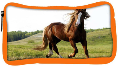 

Snoogg Eco Friendly Canvas Running Horses Designer Student Pen Pencil Case Coin Purse Pouch Cosmetic Makeup Bag (ORANGE) Pouch(Multicolor)