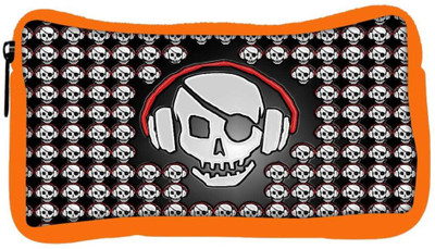 

Snoogg Eco Friendly Canvas Calavera Music Designer Student Pen Pencil Case Coin Purse Pouch Cosmetic Makeup Bag (ORANGE) Pouch(Multicolor)